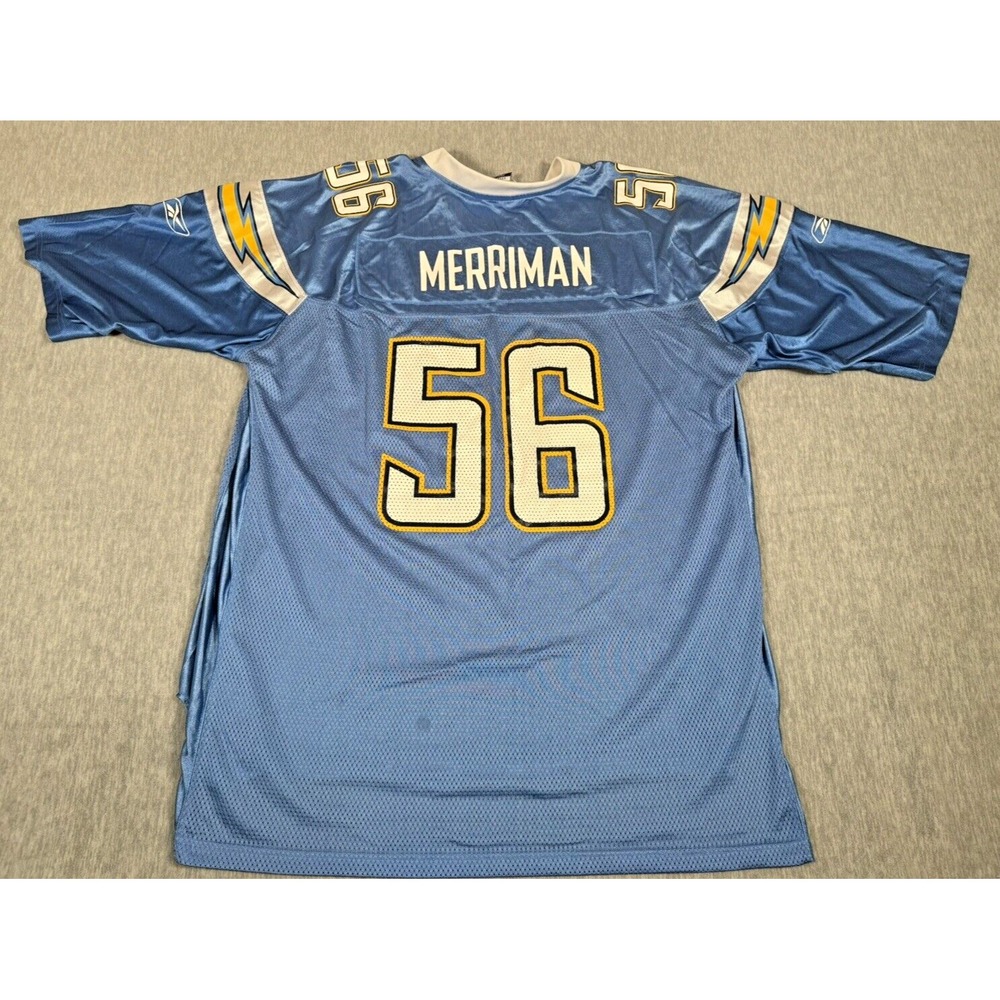 Shawne Merriman San Diego CHARGERS Jersey #56 Size Mens 2XL REEBOK NFL Equipment - Picture 6 of 13